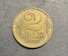 1938 Yugoslavia 2 Dinara - Coin Uncommon World Foreign