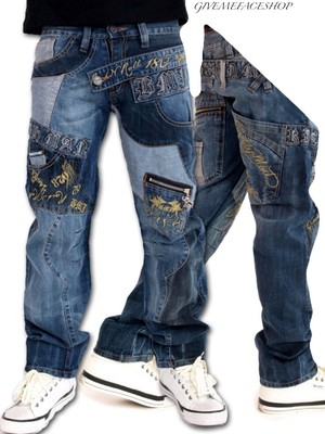 ROCK N ROLL JEANS by Brooklyn Mint, Bar Denim Designer Punk PANTS, urban  hiphop | eBay