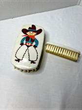 Vintage Kids Treasure Masters Child Brush Set Cowboy 1980