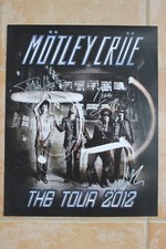 Nikki Sixx Mick Mars Neil Lee Autographed Signed Motley Crue Concert Tour Poster