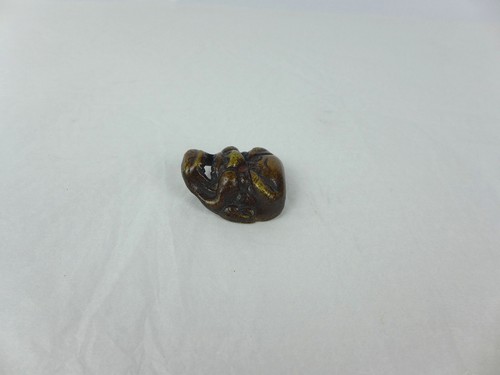Vintage JAPANISCHE BRONZE Noh Maske Netsuke - Bild 2 von 7