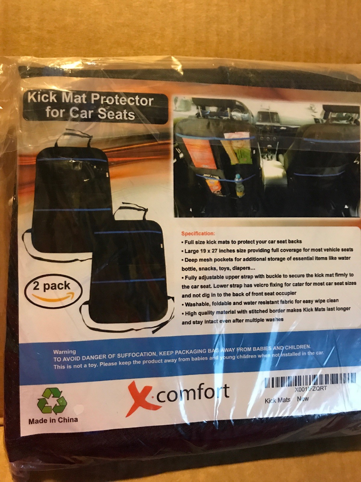 enovoe kick mats 2 pack premium quality car seat protector mat best waterproof protection of your upholstery from dirt