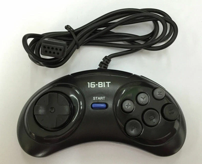 Brandnew 16-bit SEGA Genesis & Megadrive Controller Handle 6 Button Gamepad - Image 3 of 4