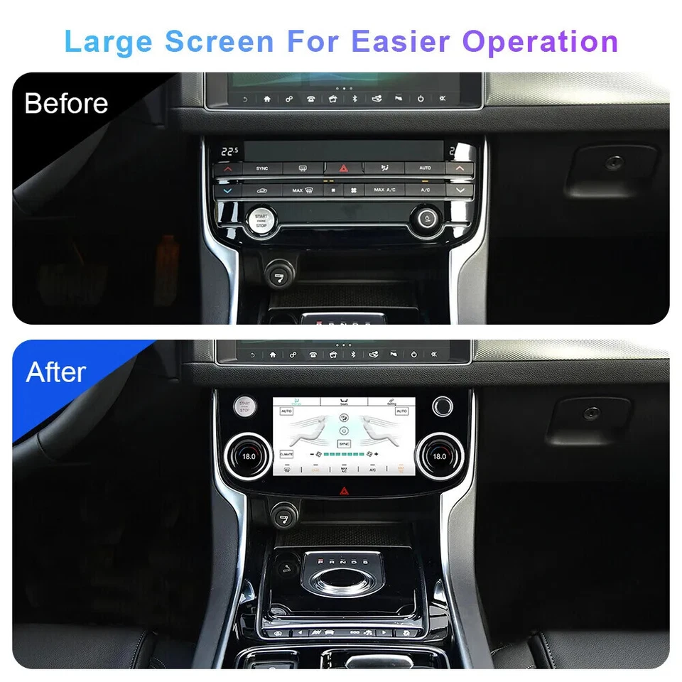 Módulo de control de clima LCD de aire acondicionado para Jaguar F-PACE 2016-2020 Foto 3 de 4