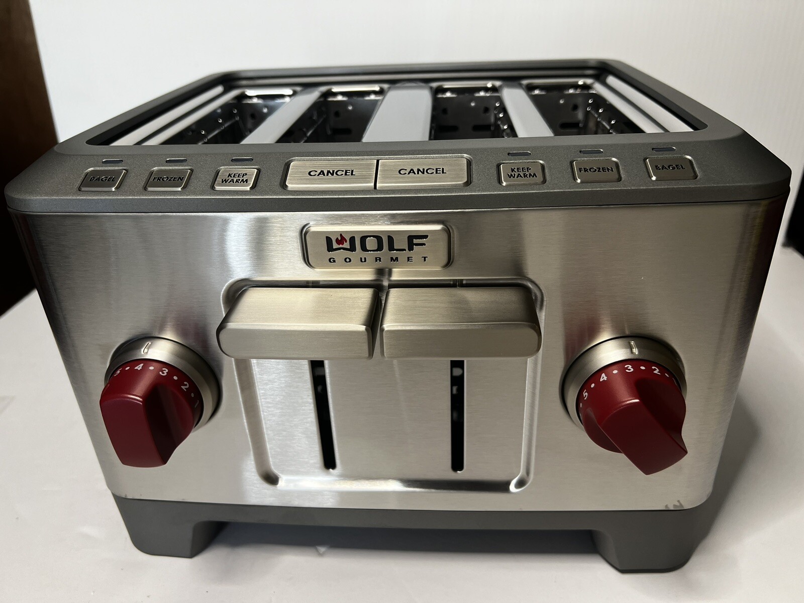 Wolf Gourmet 4 Slice ExtraWide Slot Toaster (NEW) with Shade Selector