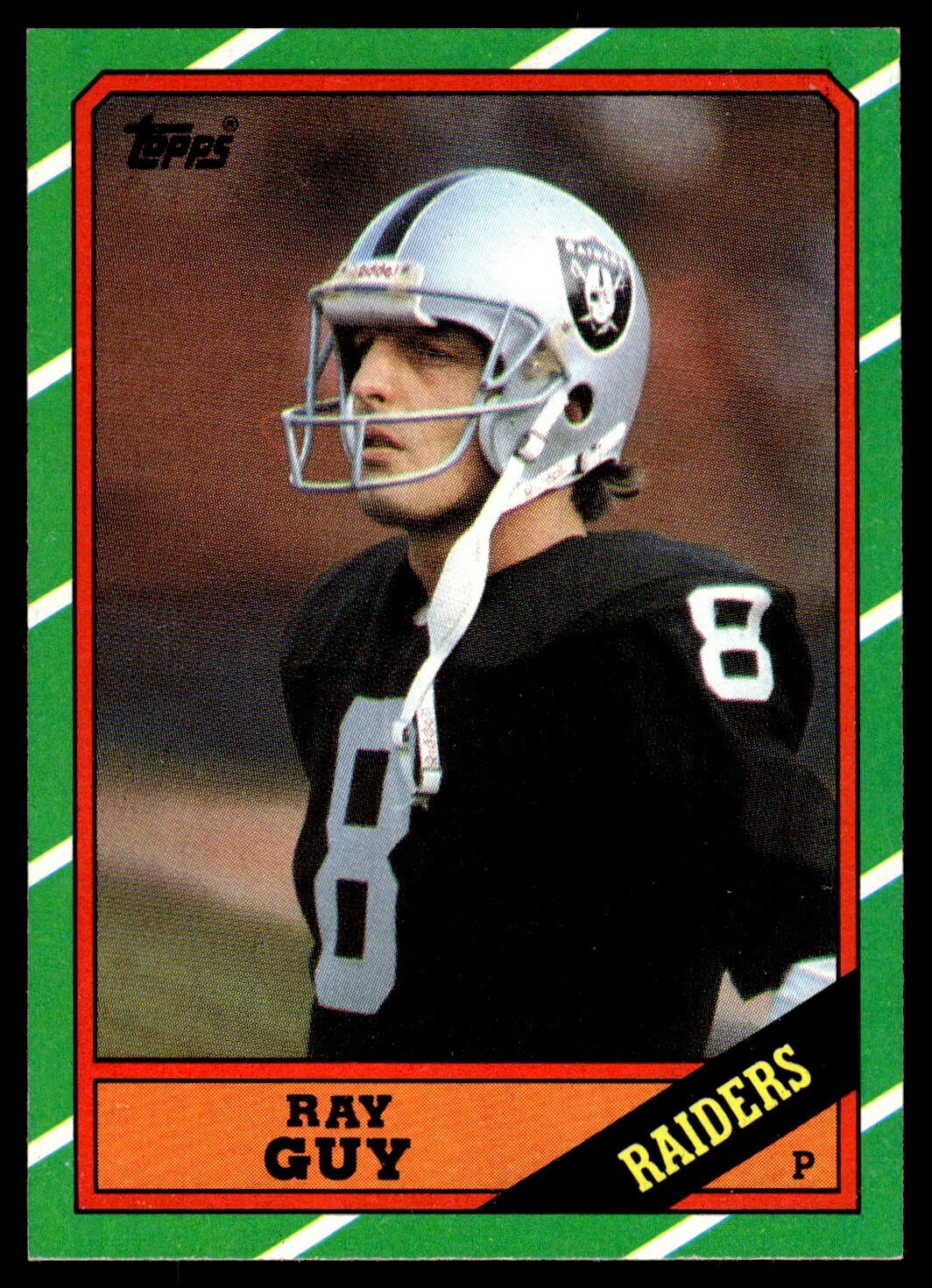1986 Topps #69 Ray Guy Oakland Raiders HOF
