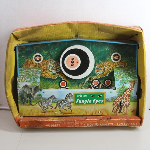 Ohio Art Jungle Eyes Shooting Gallery Target Amusement Park Game PARTS ONLY