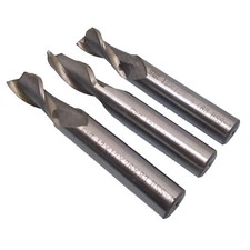 US Stock 3pcs 12mm Two 2 Flute HSS  Aluminium End Mill Cutter CNC Bit