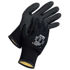Uvex 60593 Unilite Thermal Flexible Cold-Resistant Grip Black Gloves Size 8 New