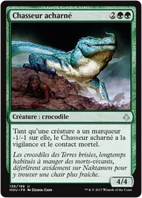 MTG Magic HOU - (x4) Tenacious Hunter/Chasseur acharné, French/VF