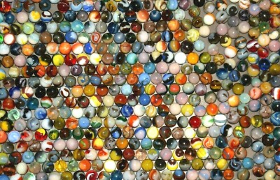  Early Run Classic JABO Collectors Mixed Marbles Lot of 15 Size .625''=5/8'' Mint
