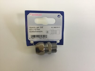 Quetschverschraubung Chrom, 3/8''AG X 10mm, Kupferrohranschluss, Kirchhoff