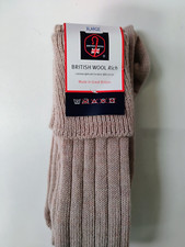 Wool Scottish Highland Kilt Hose Socks UK Size 6-13 Peat, Red, Green, Stone