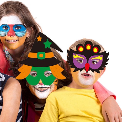 Halloween Niños Vestido Elegante Máscaras Faciales-Niños Niñas Fieltro Espuma Máscara Fiesta Disfraz - Imagen 6 de 23