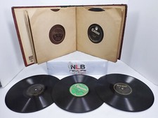 Lot of 15 Vintage Records With 12 Sleeve Record Book 45rpm 33rpm