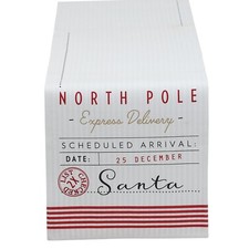 Santa's Workshop Christmas Tree Farm Sleigh Ride 100 Cotton 72" Table Runner