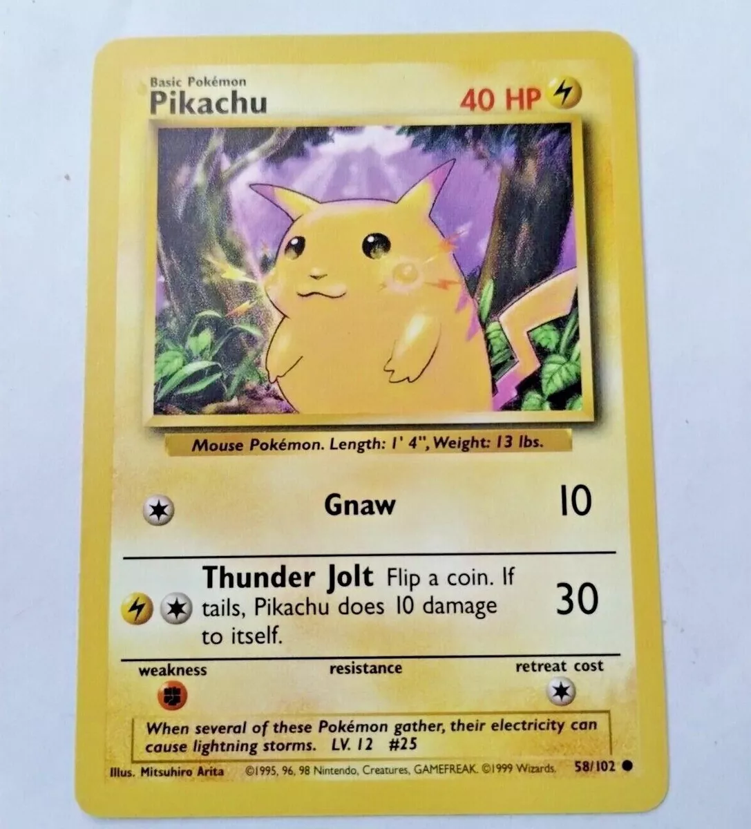 Pokémon - Pikachu (58/102) - Conjunto básico 