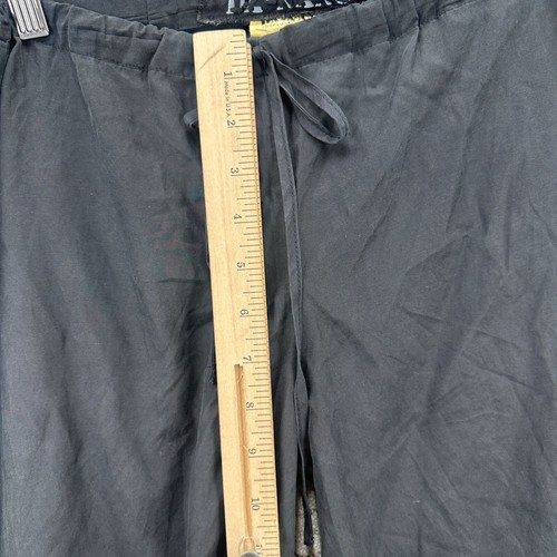Da Nang Hose Damen Größe S Schwarz Pull On Kordelzug Weites Bein Cut Out Seidenmischung - Bild 5 von 11