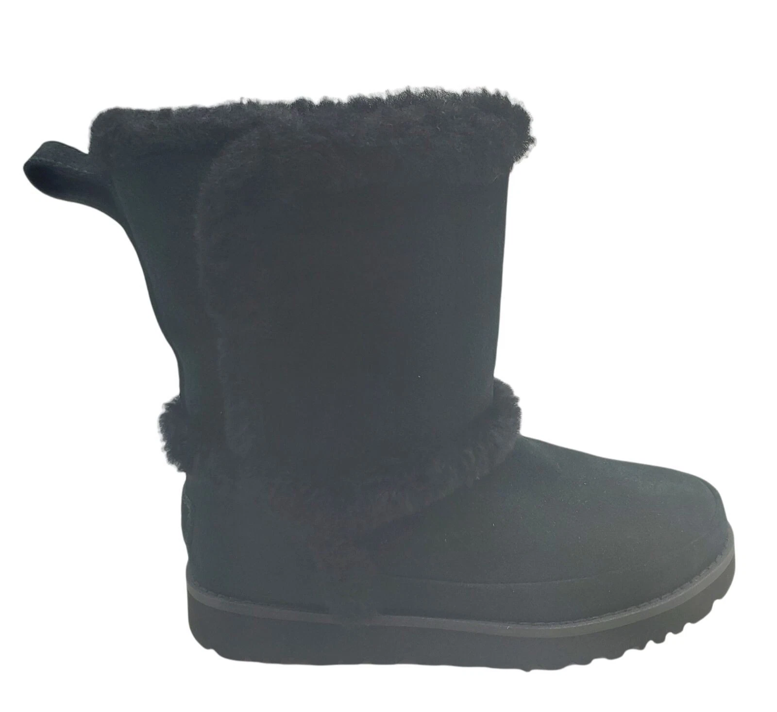 Stivali neri UGG classici corti fluff cuciture fuoriuscita donna 1112500 taglia 5