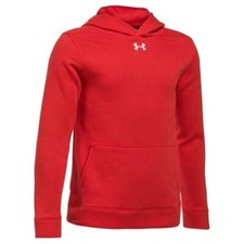 Under Armour Boys Red UA Hustle Fleece Hoodie-Our Price: 25.95