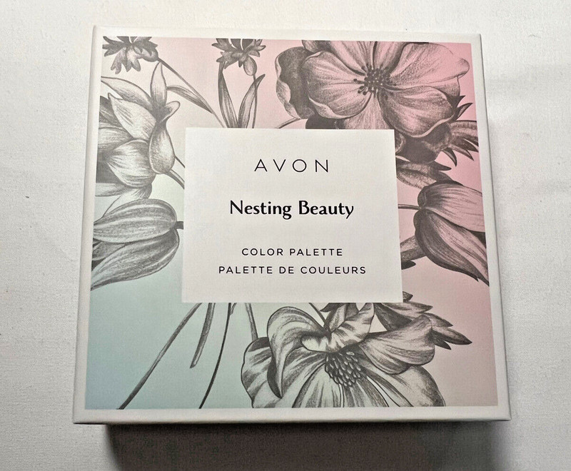 Avon Nesting Beauty Color Palette 12 Eye Colors,4 Cheek Colors, 2 Lip Colors