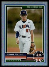 2023 Panini Stars & Stripes Silver Prizm #8 Stunner Gonzales Rookie Team USA