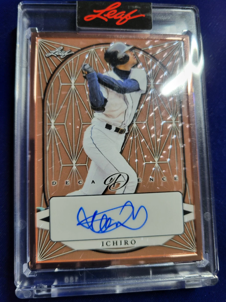 Leaf Ichiro Suzuki Autographed Baseball Sports Trading Cards