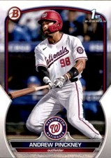 LOT OF 20 2023 BOWMAN DRAFT 1ST BASE PROSPECT BD40 ANDREW PINCKNEY NATIONALS RC