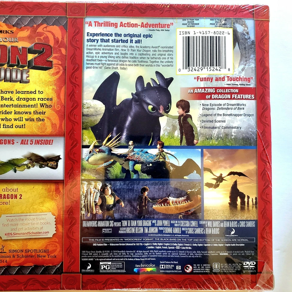 How to Train Your Dragon & Dragon 2 Racing Guide DVD Brand New Sealed - Image 4 of 4