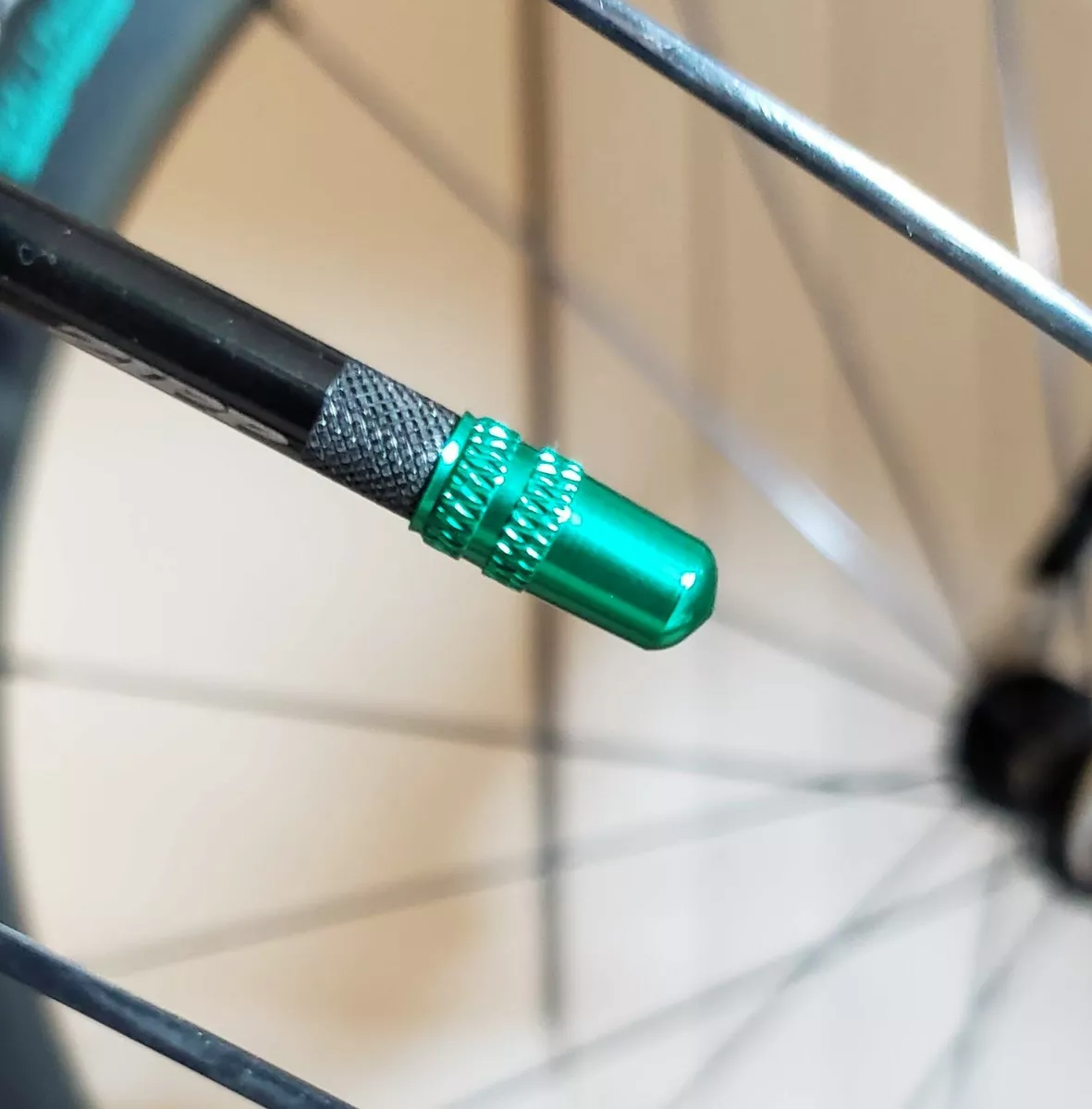 Green presta valve deals caps