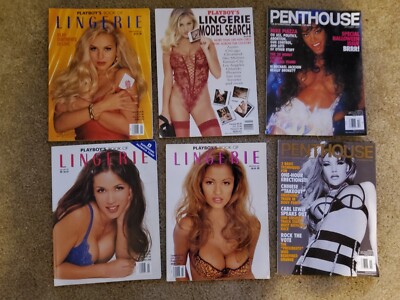 Lot of (6) Playboy's Book of LINGERIE / Penthouse 