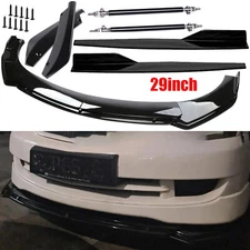 For Mitsubish Front Bumper Lip Splitter Spoiler Body Kit Side Skirt
