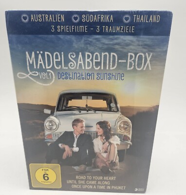 MädelsabendBox Vol 1 Destination Sunshine 3 DVDs 3 Spielfilme 3 Traumziele Neu  