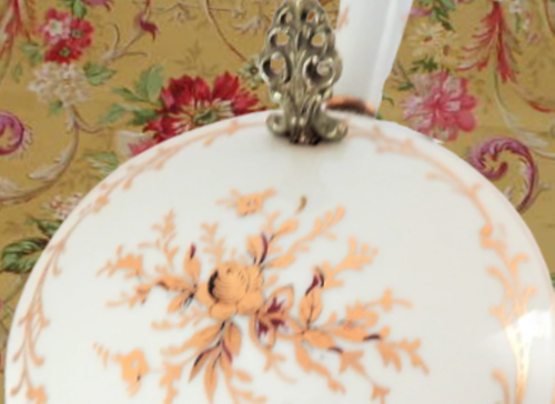 Silent Butler Crumb Catcher Vintage 1950s ISCO Porcelain Formal Dining Accessory - Picture 3 of 11