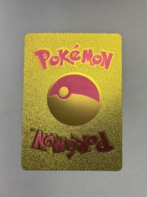 Pikachu Mega Lucario Tag Cosplay Yellow Foil Fan Art Display Card