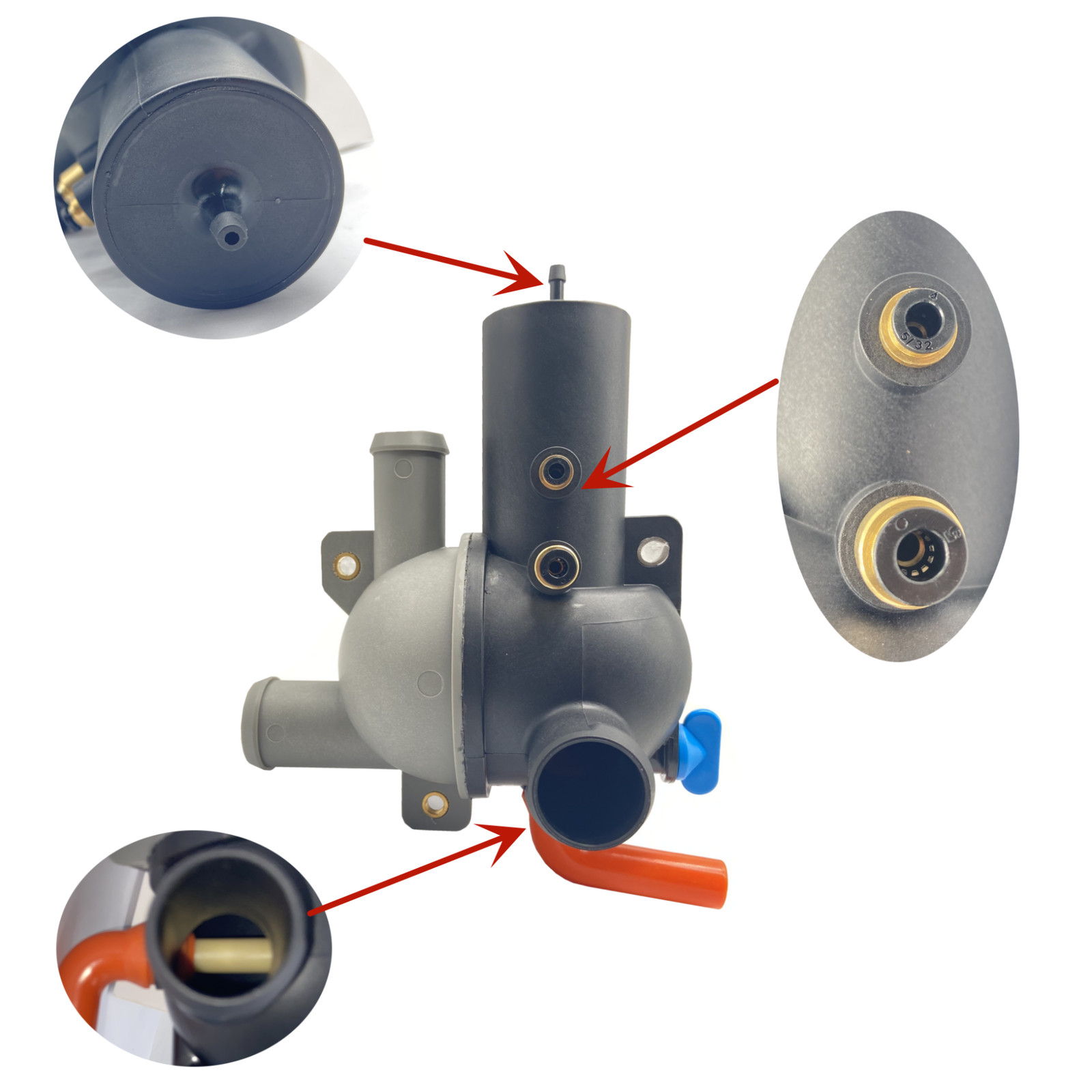 Manual Water Distribution Housing with Air Hose MerCruiser Inboard 863802T2