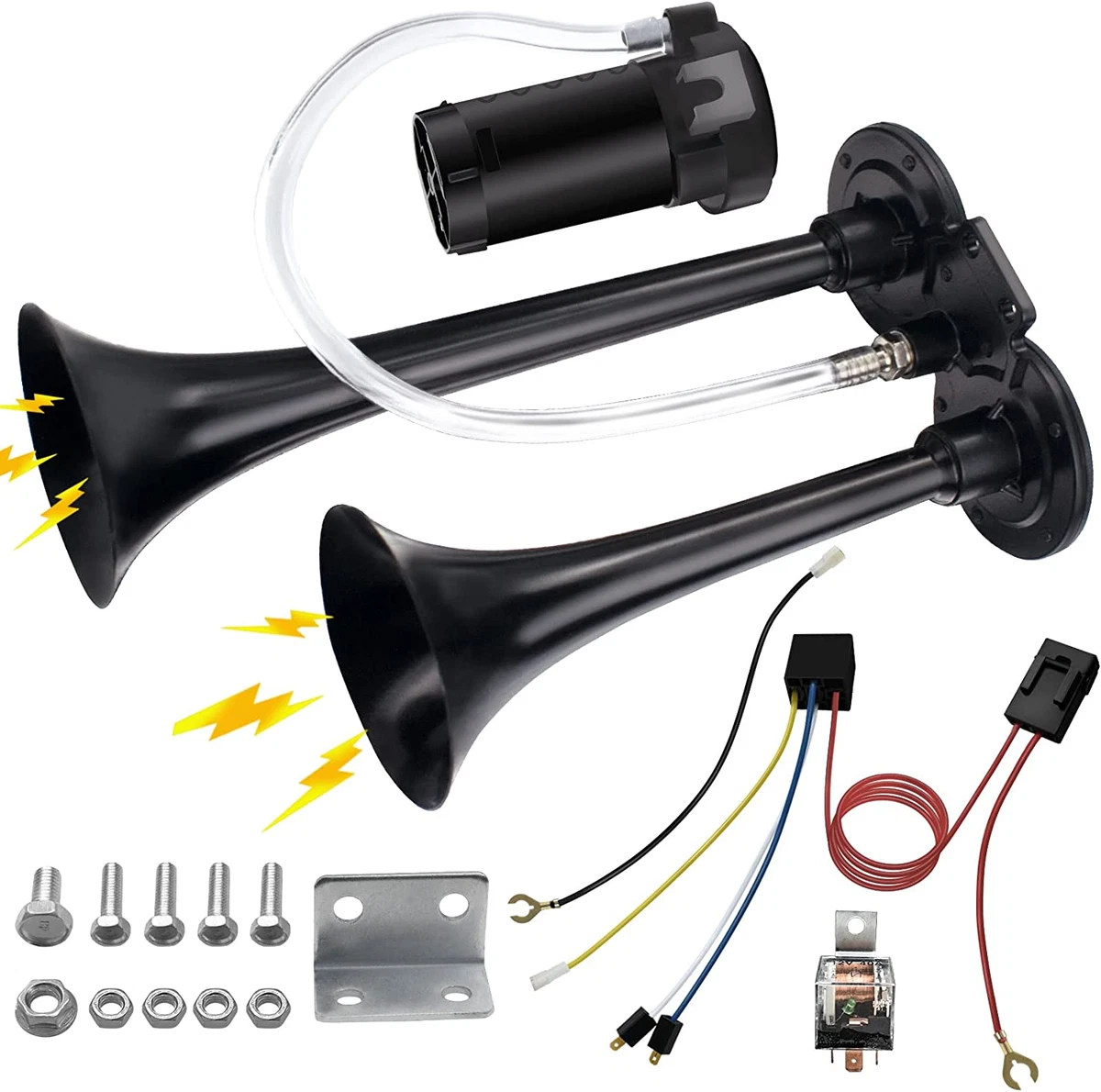 12V 150Db Air Horn Kit for Truck Car, Super Loud Train Horn for