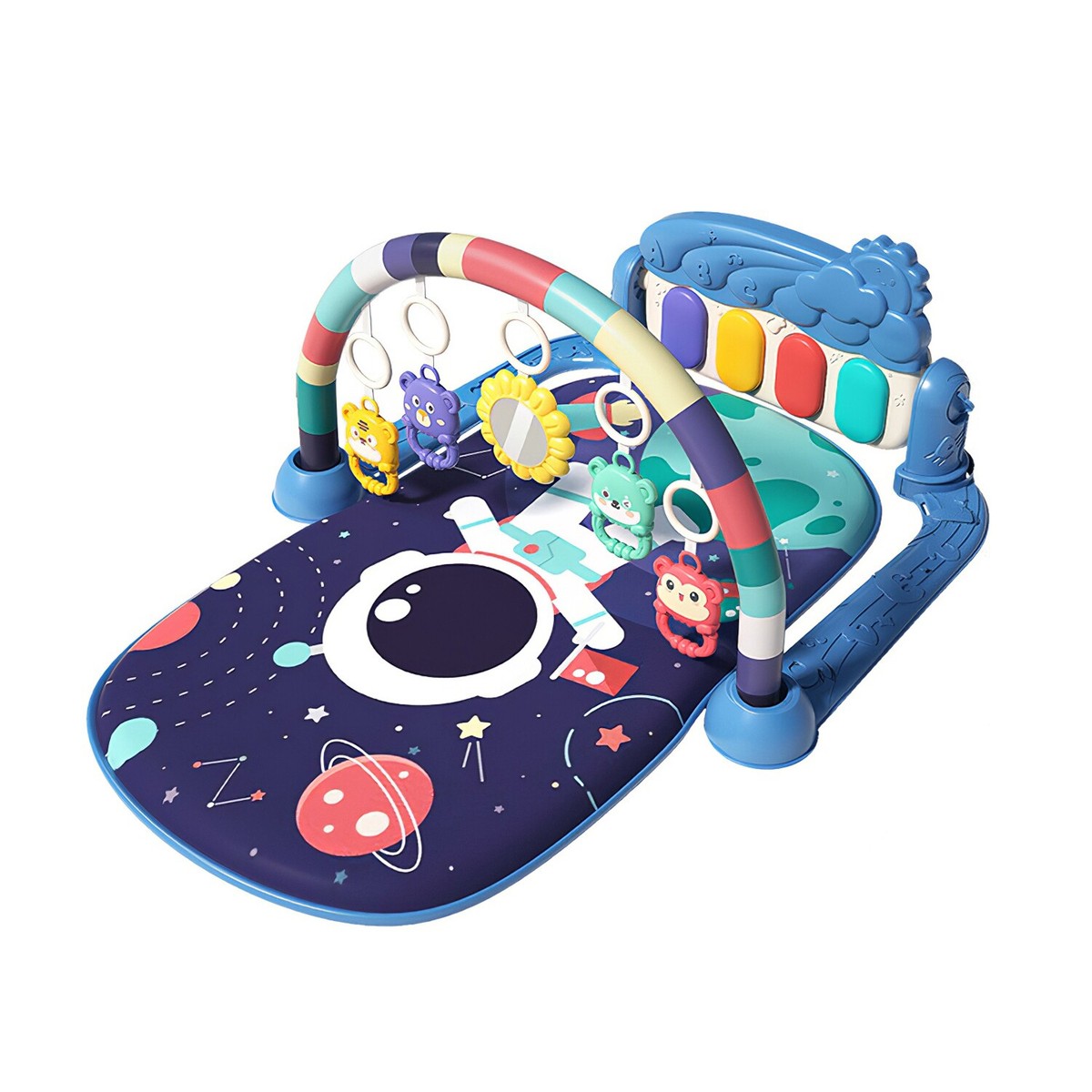 2In1 Baby Gym Play Mat Tummy Time Mat Musical Activity Center with