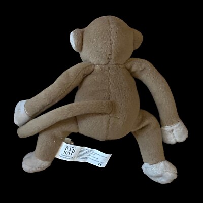 Baby Gap Max Monkey 4” Tall Working With Monkey Sounds Plush Soft