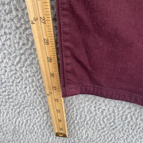 Lauren Ralph Lauren Jeans Womens 18W Plus Burgundy Premier Straight Curvy Denim - 第 7/11 張圖片