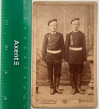 DUNABURG Early CDV Daugavpils Dvinsk Russian Empire Antique Photo Visit Portrait