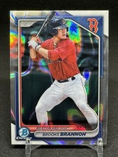 2024 Bowman Brooks Brannon Chrome Prospect Lava Refractor/399 #BCP-95 Red Sox