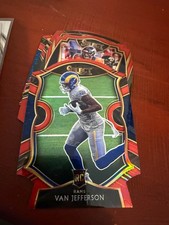 Van Jefferson 2020 Select Concourse Red Prizm Die Cut Rookie RC #71 Rams