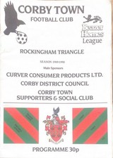 Corby Town V Gravesend & Northfleet -1989/90 Southern League Prem Div -31-Mar-90