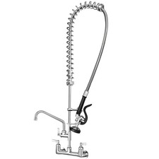 Commercial Kitchen Faucet Heavy Duty Wall Mount Sink Faucet, 8 Inch Center 47...