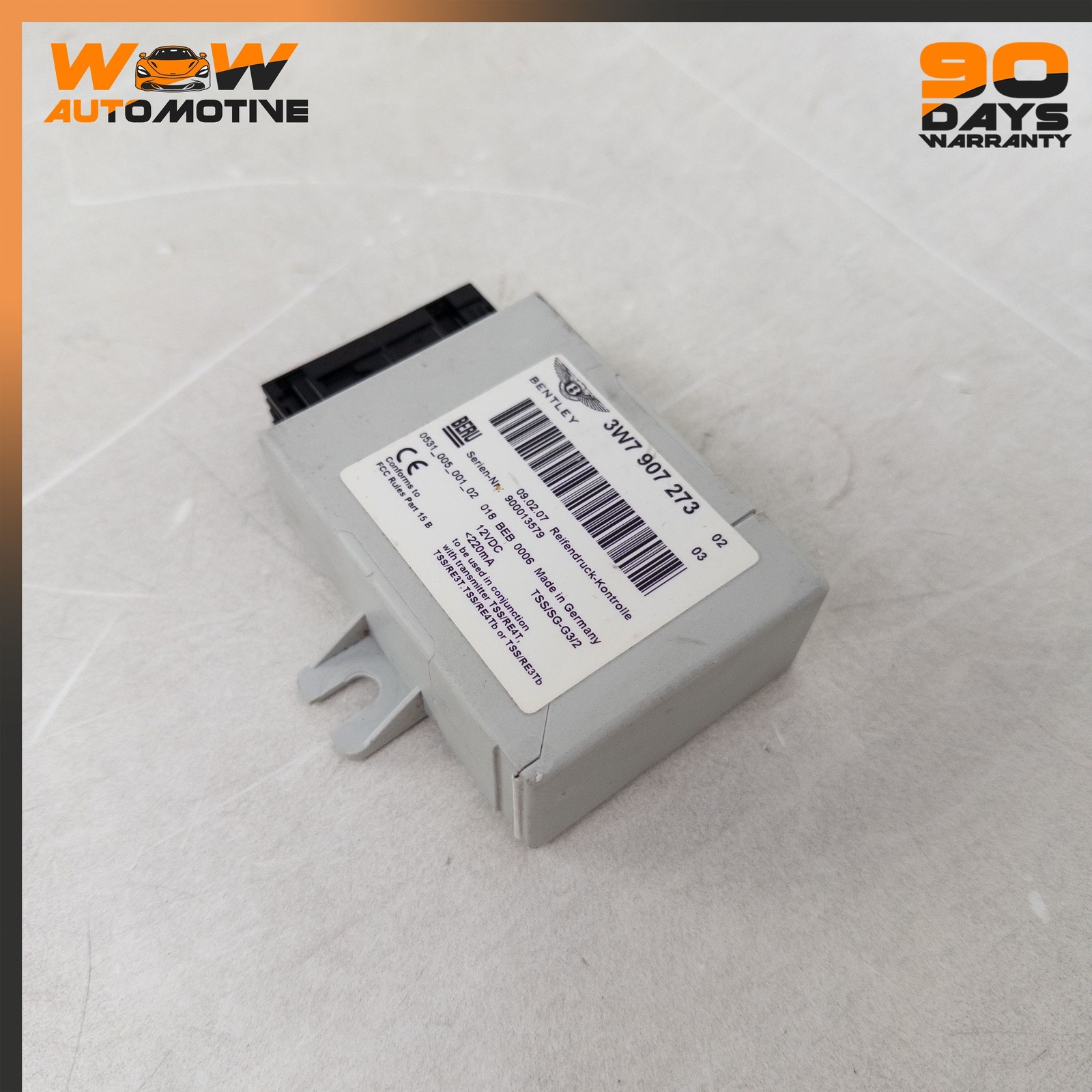 04-13 BENTLEY CONTINENTAL GTC GT TPMS TIRE PRESSURE MONITORING SENSOR OEM