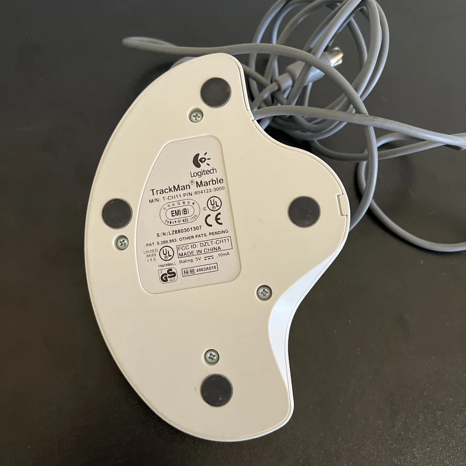 Logitech Trackball TrackMan Marble Mouse T-CH11 - Image 3 of 4