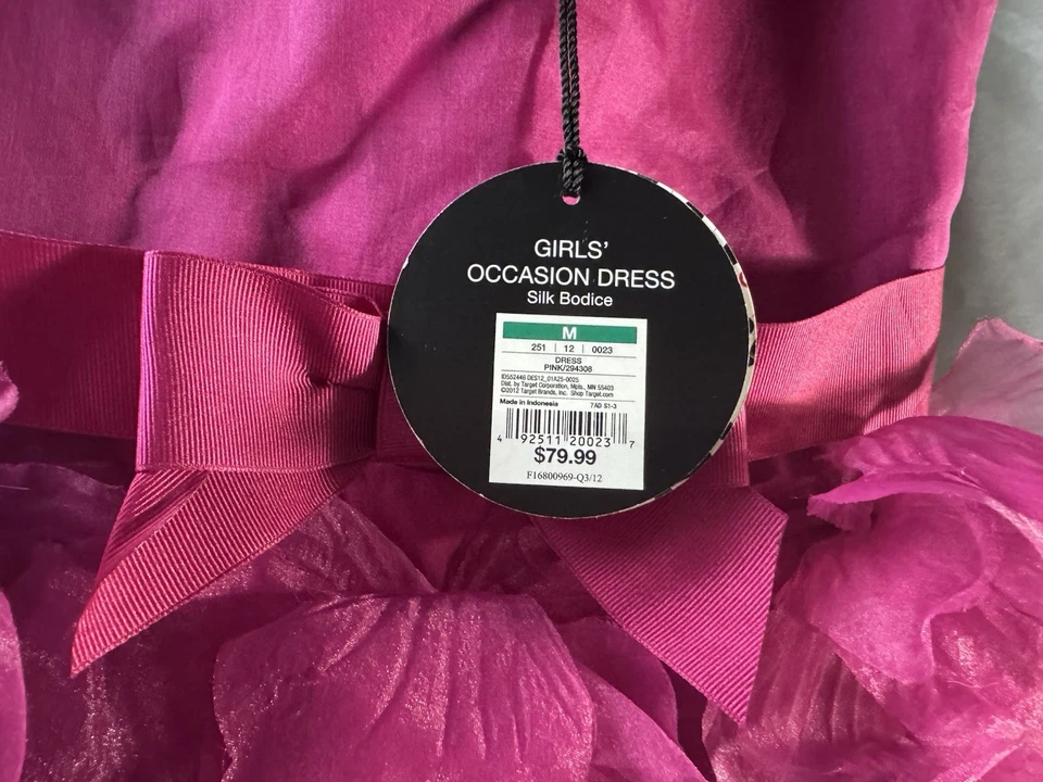 Nuevo con etiquetas Vestido Marchesa Niña Neiman Marcus para Target Rosa Magenta Talla M NUEVO Foto 4 de 4