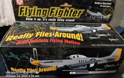 Ok Toys Flying Fighter Airplane Hanging new in box