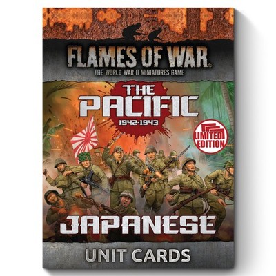 Battlefront Miniatures Flames of War Mid War Pacific Japanese Unit Cards